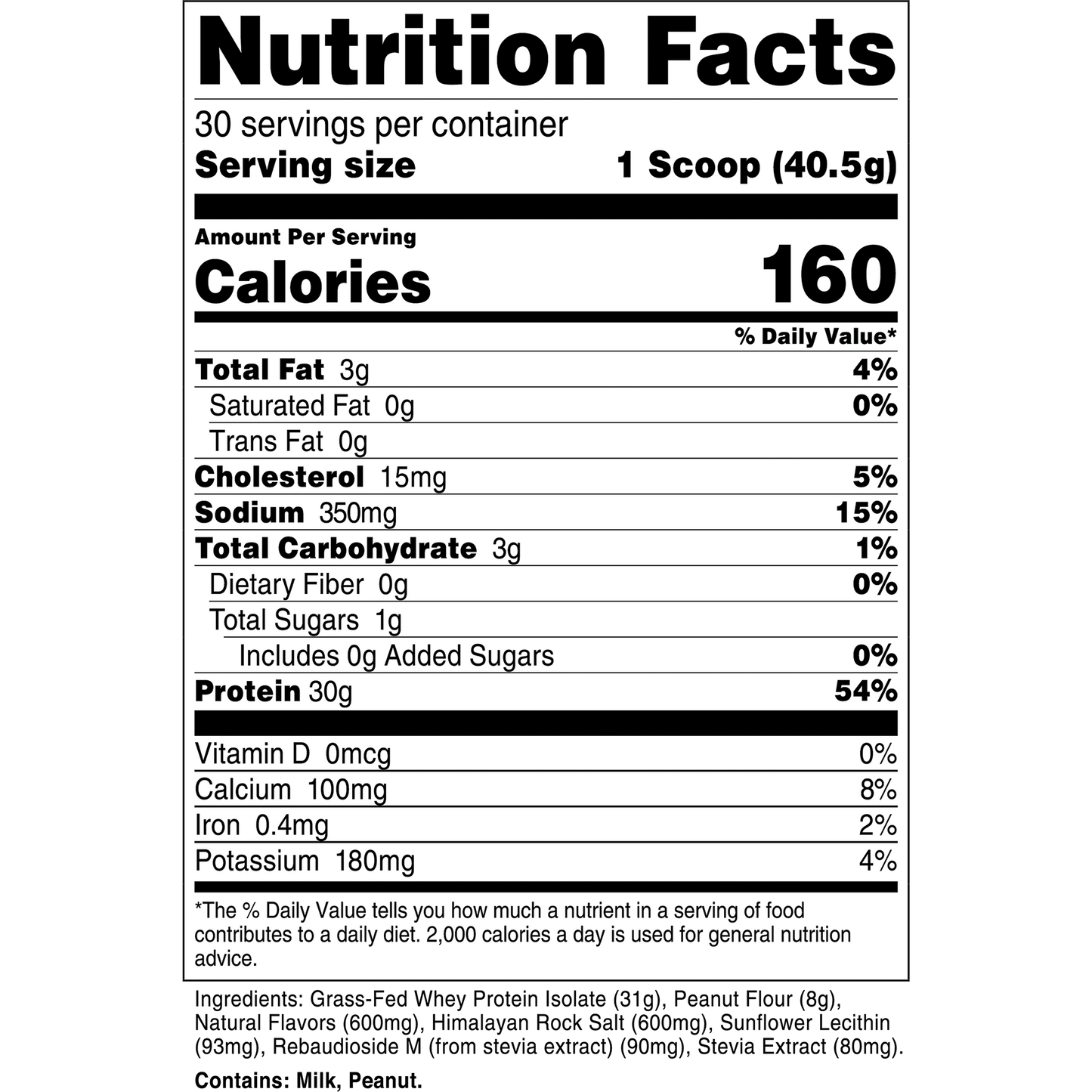 Grass-Fed Whey Protein Isolate