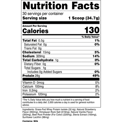 Grass-Fed Whey Protein Isolate