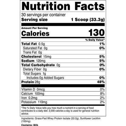 Grass-Fed Whey Protein Isolate